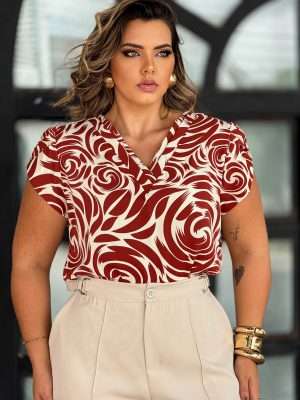BLUSA ROSA - PLUS SIZE